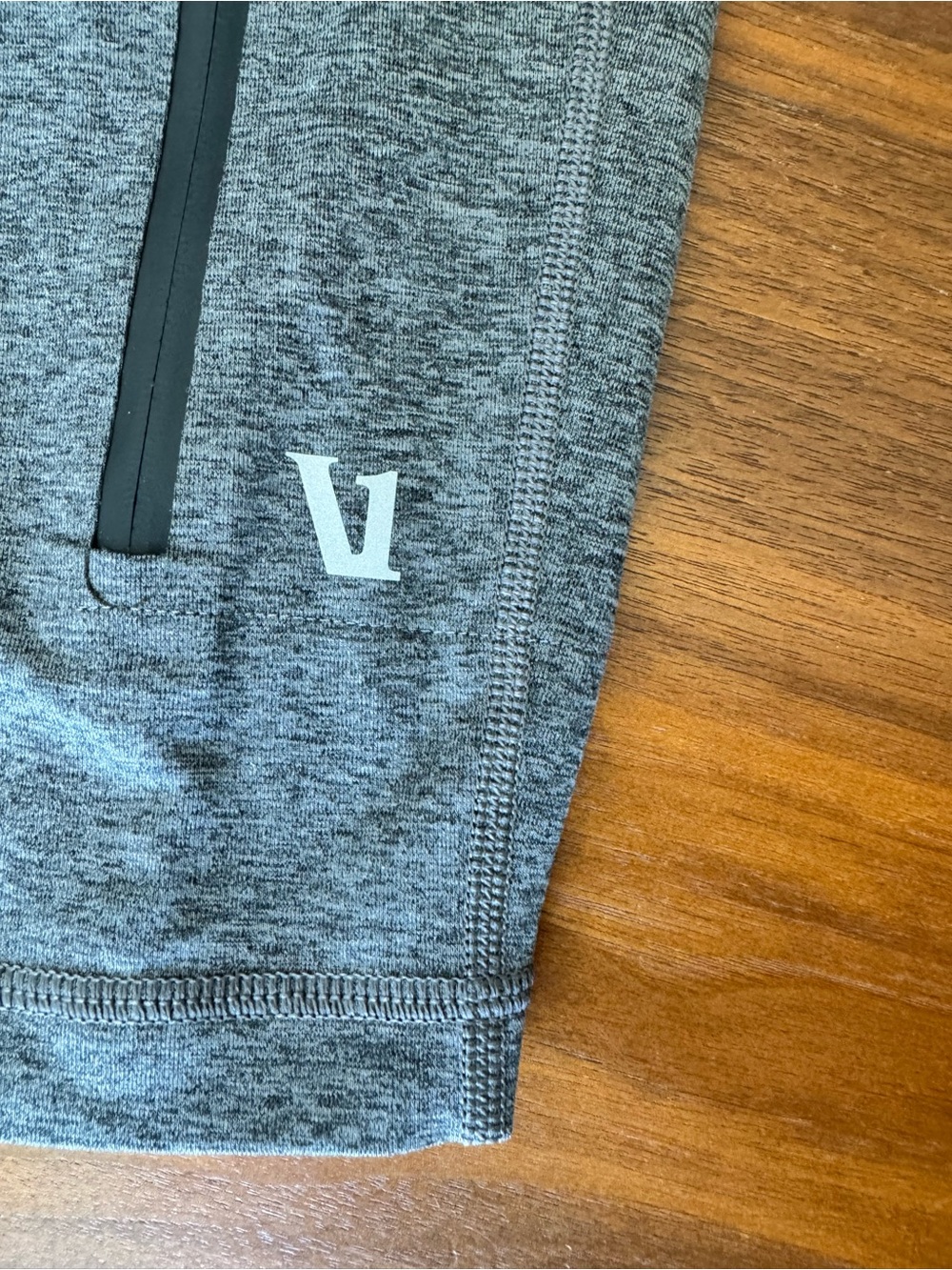 Vuori Men's Charcoal Heather Sunday Performance Shorts - 8” Inseam - Picture 4 of 4